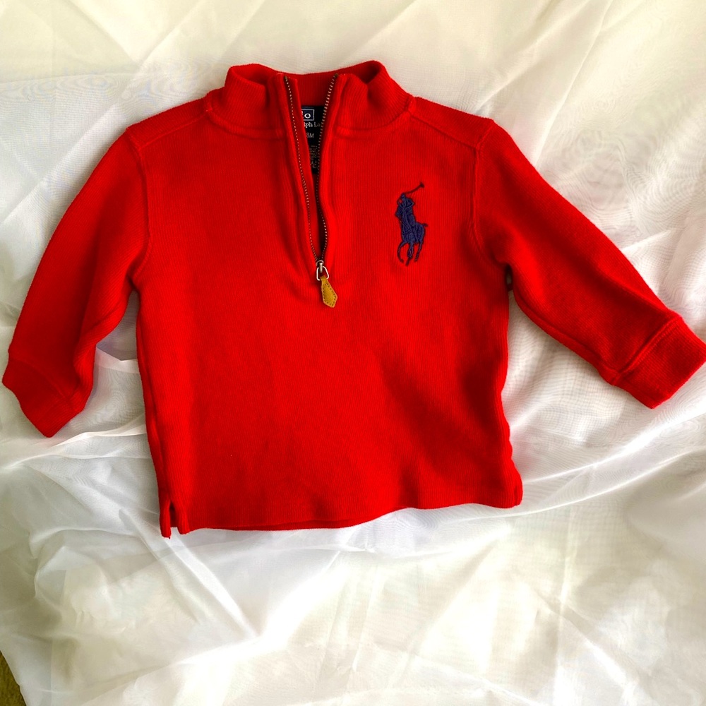 Ralph Lauren Red Sweater Size 18mos